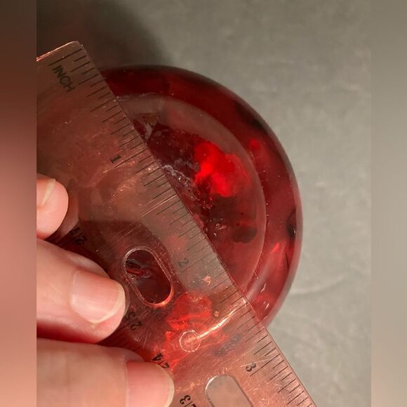 Pilgrim Glass Vintage Cranberry Glass Pitcher - Picture 10 of 11